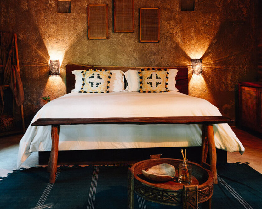 pretty jungle suite room at nomade Tulum