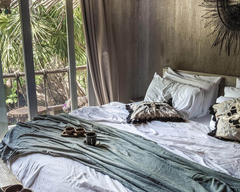 fresh and relaxing standard room at nomade Tulum