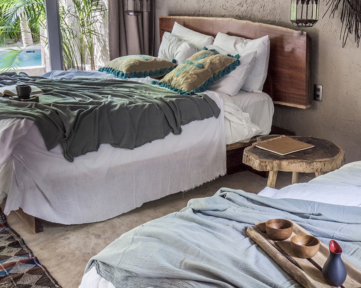 relaxing and quiet two bedroom villa with swimming pool at nomade Tulum